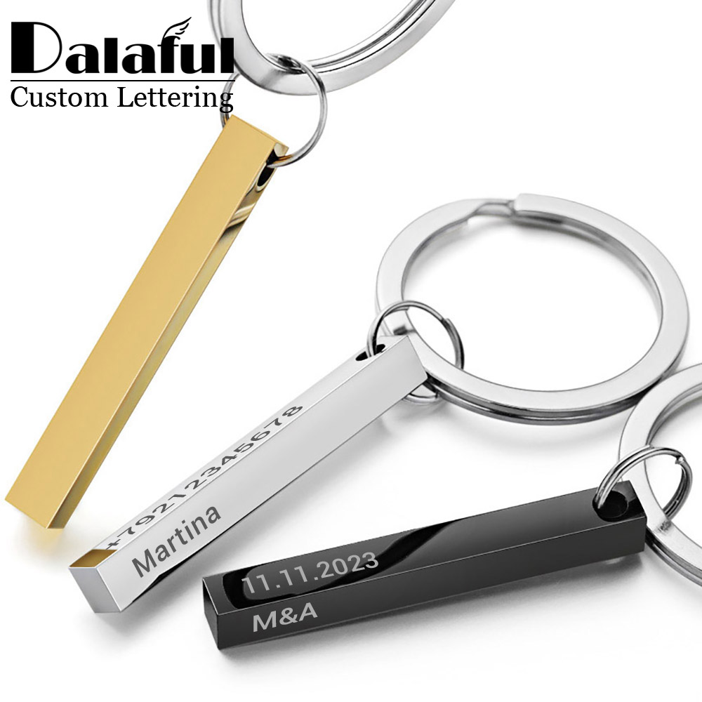 Personalize Keychains 3D Bar S - Initial Ring Custom review and price