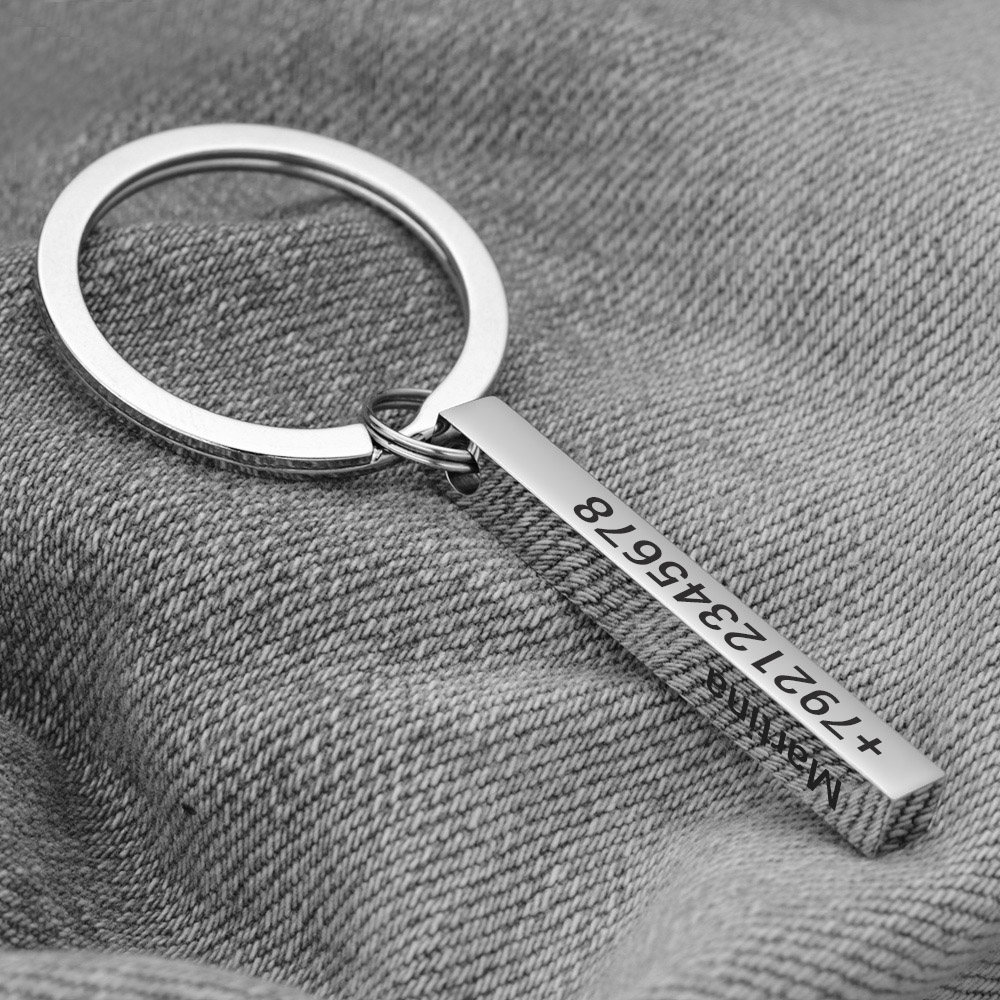 Personalize Keychains 3D Bar S - Initial Ring Custom review and price