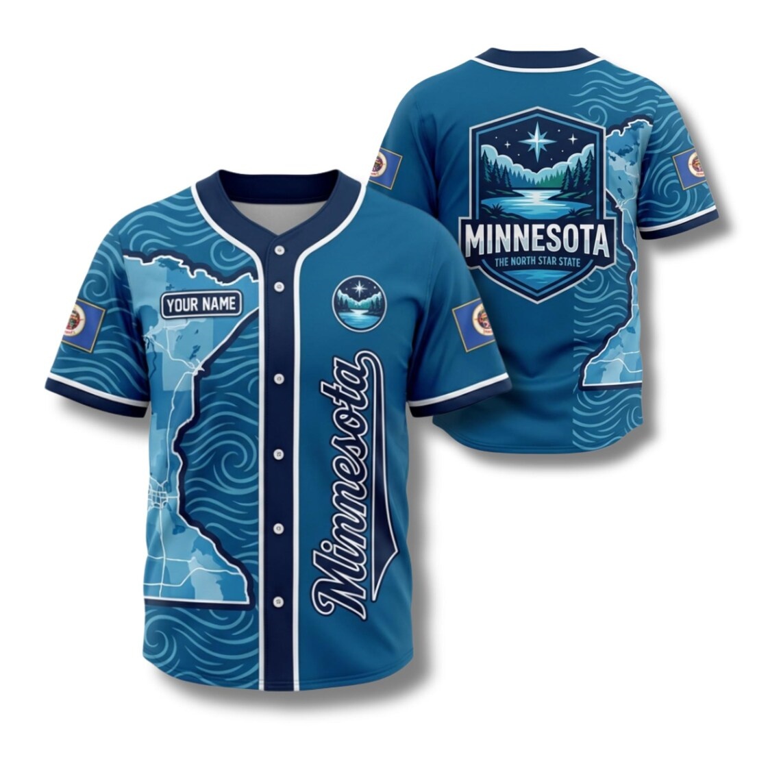 Custom Minnesota Baseball Jers - Custom Star Map review and price
