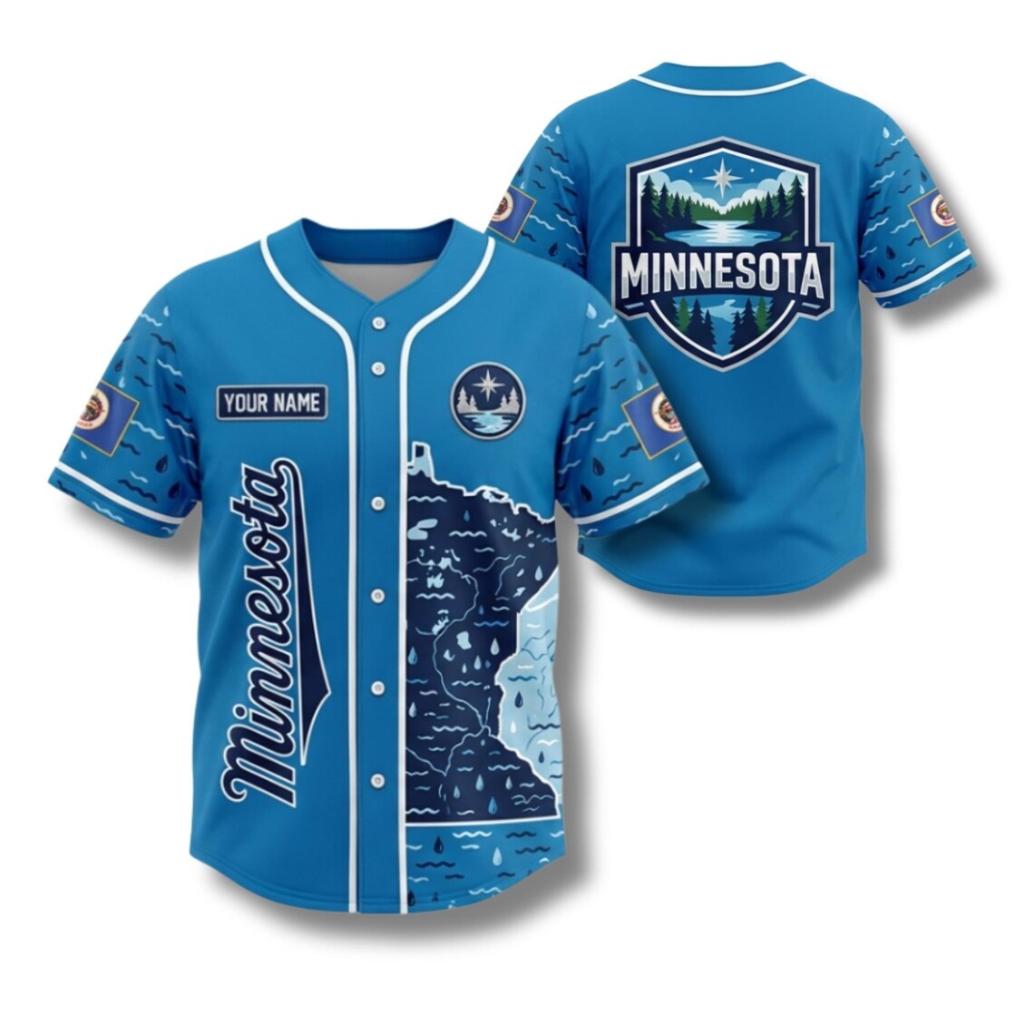 Custom Minnesota Baseball Jers - Custom Star Map review and price