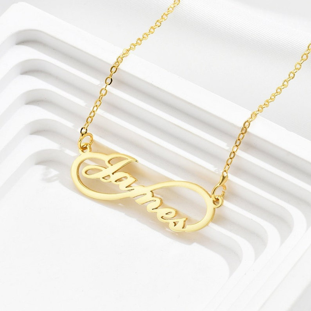 Custom Infinity Name Necklace  - Birth Flower Necklace review and price