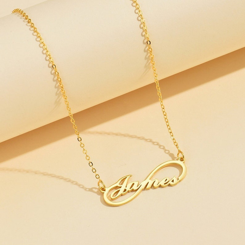 Custom Infinity Name Necklace  - Birth Flower Necklace review and price