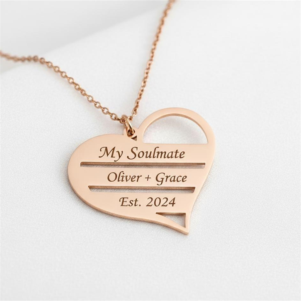 Custom Heart Necklace Stainles - Birth Flower Necklace review and price