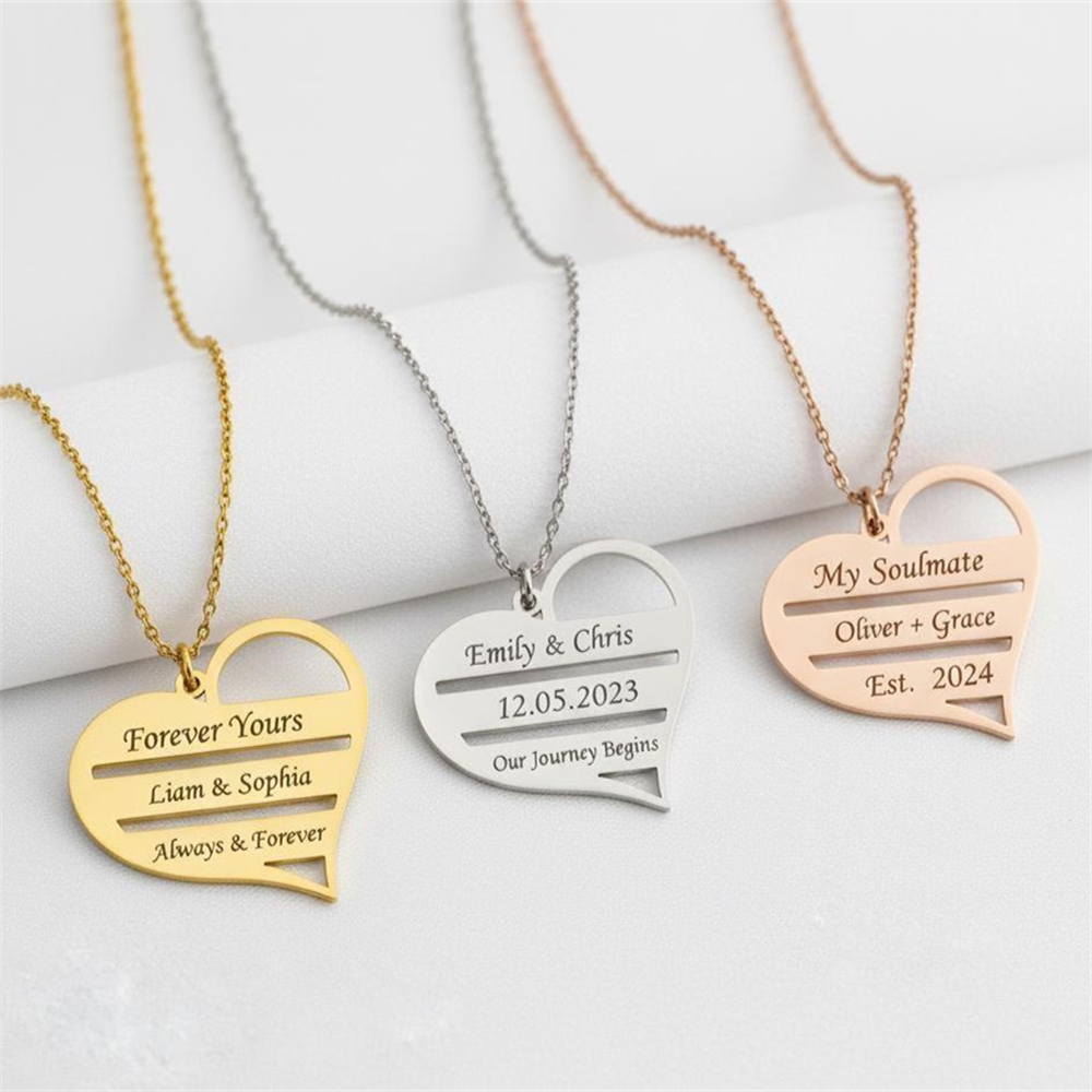 Custom Heart Necklace Stainles - Birth Flower Necklace review and price