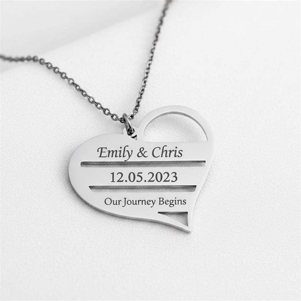 Custom Heart Necklace Stainles - Birth Flower Necklace review and price